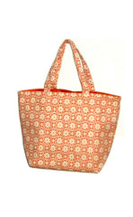 China Seas: Ceylon Batik - Orange Tote Bag