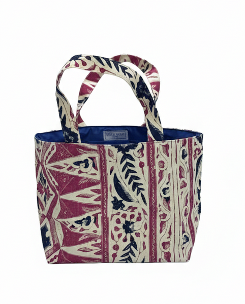 China Seas: Medium Tote - Biron Batik - Magenta / Navy / FREE FEDEX SHIPPING